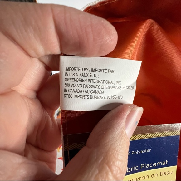 Home Collection Set of 4 Autumn Leaves Fabric Placemats 12” by 18” Falling Leave - Picture 8 of 8